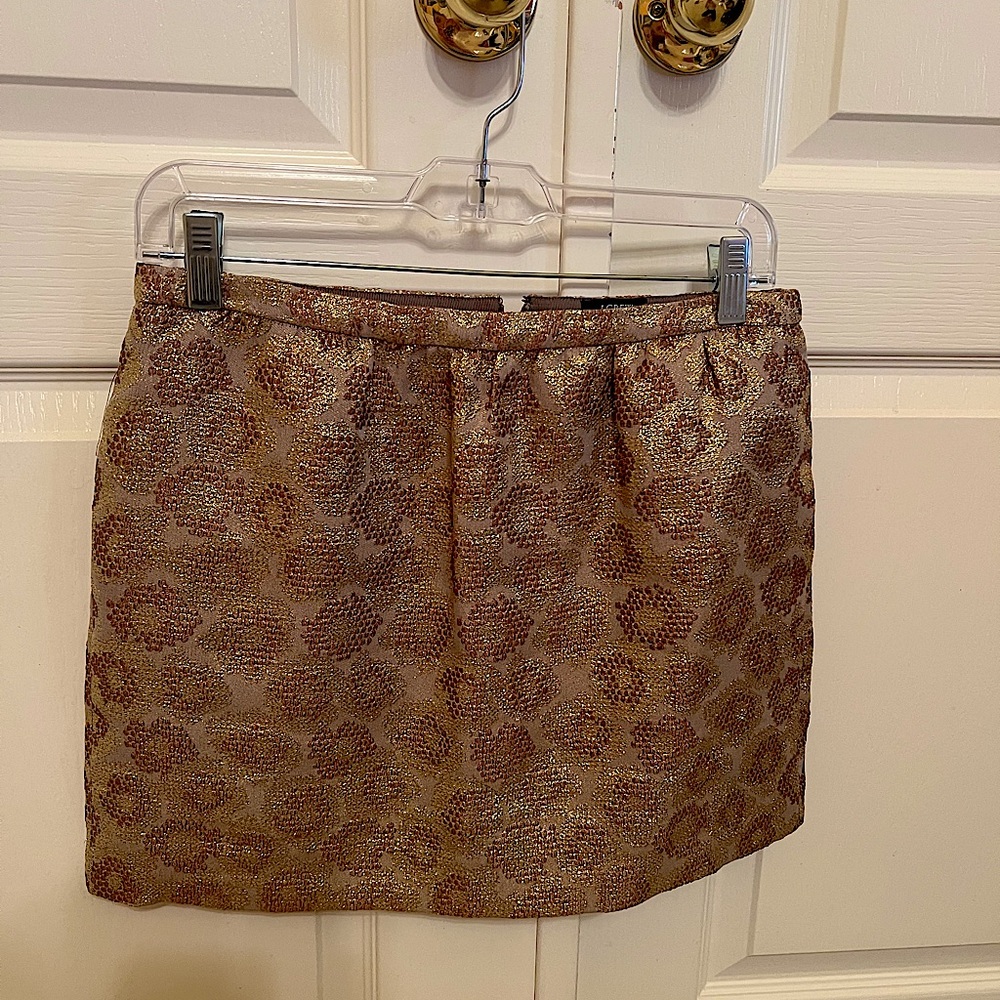 J. Crew gold skirt